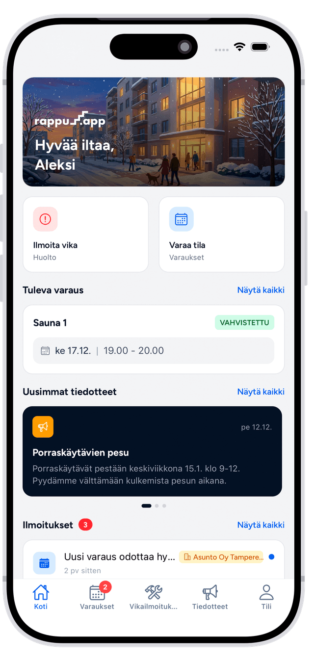 Rappu.app mobiilisovellus
